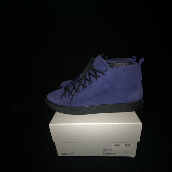 Balenciaga blue suede sneakers - Picture 3 of 6